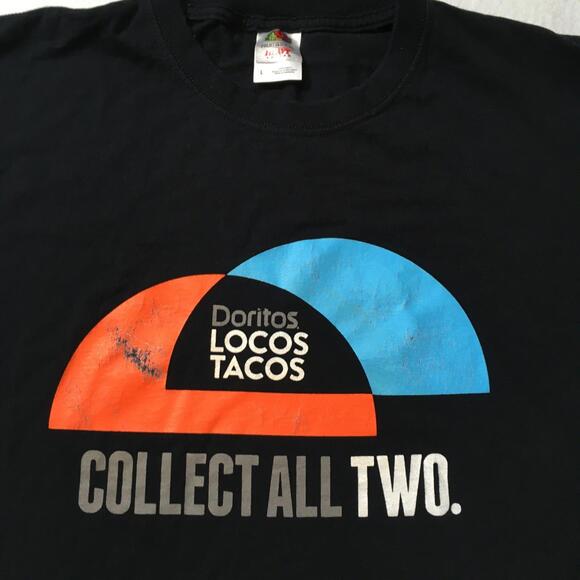 y2k Doritos Locos Tacos Taco Bell Promo Graphic Shirt Collect All Two Men's Lg - Picture 2 of 7